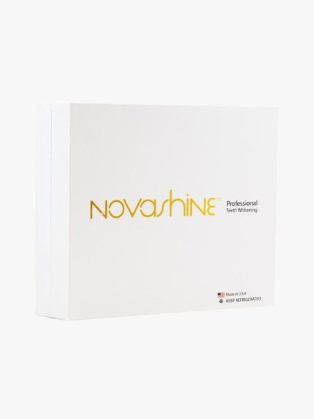 Novashine Professional Teeth Whitening Kit in branded component on a light gray background